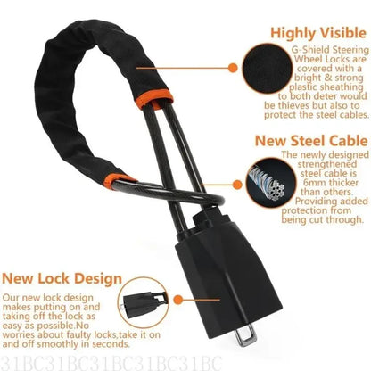 Universal Steering Wheel Lock Belt